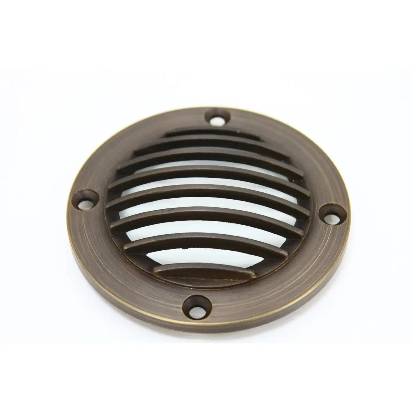In-Ground Well Modern Light Fixtures with Solid Brass Cover (Louvered) - Louvered - Well Light