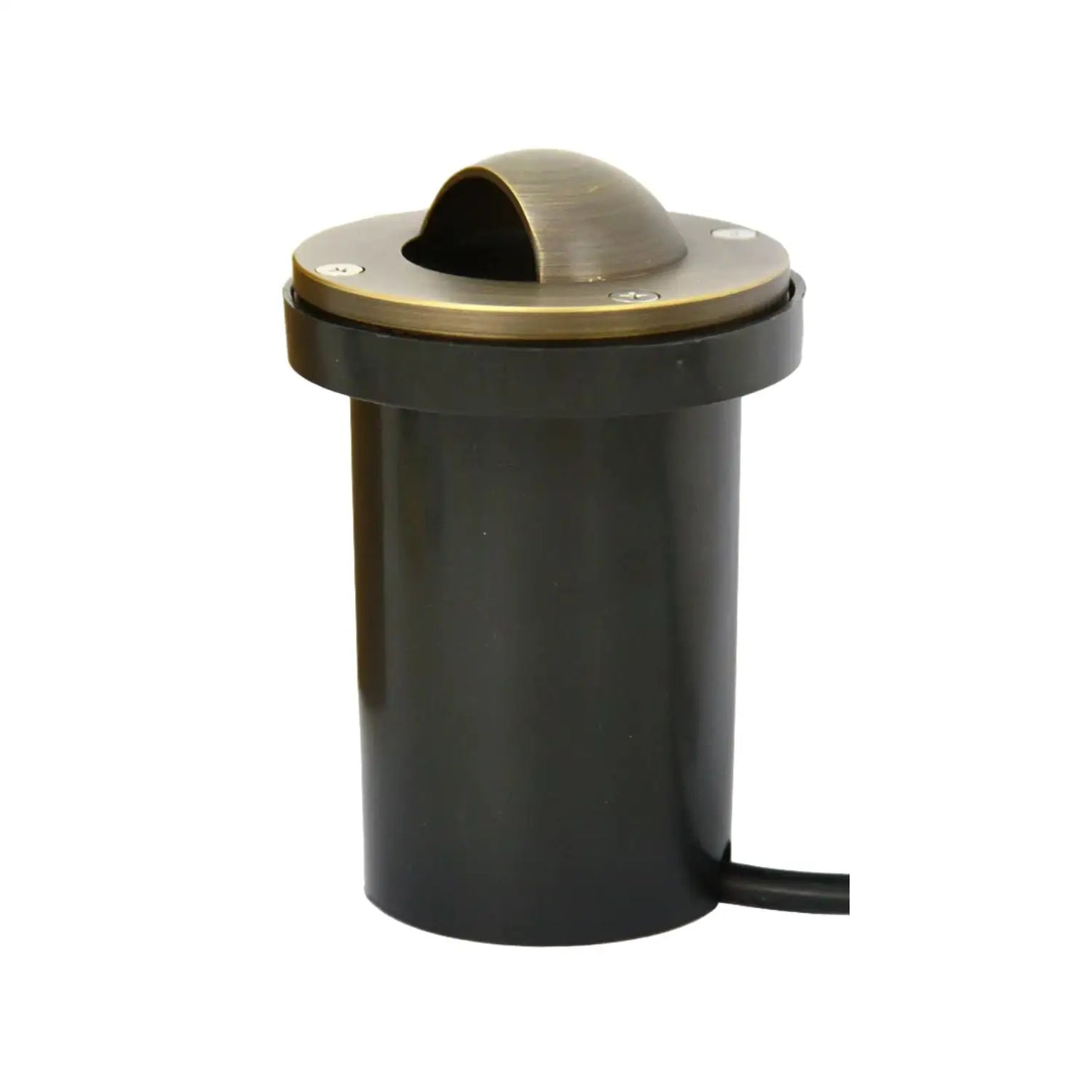 In-Ground Well Modern Lighting Fixtures with Brass Cover (Half Moon) - Half Moon - Well Light