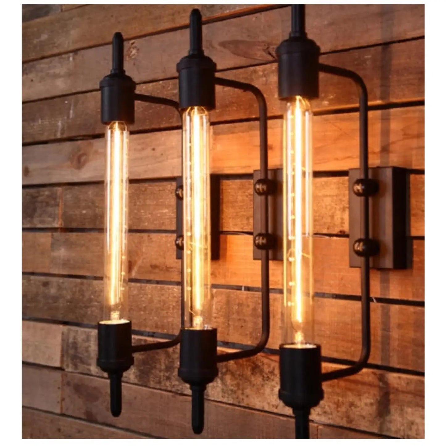Innovative & American Style Pipe Lamp for Balcony Stairs and Bedside - Black - 12V Hanging Light