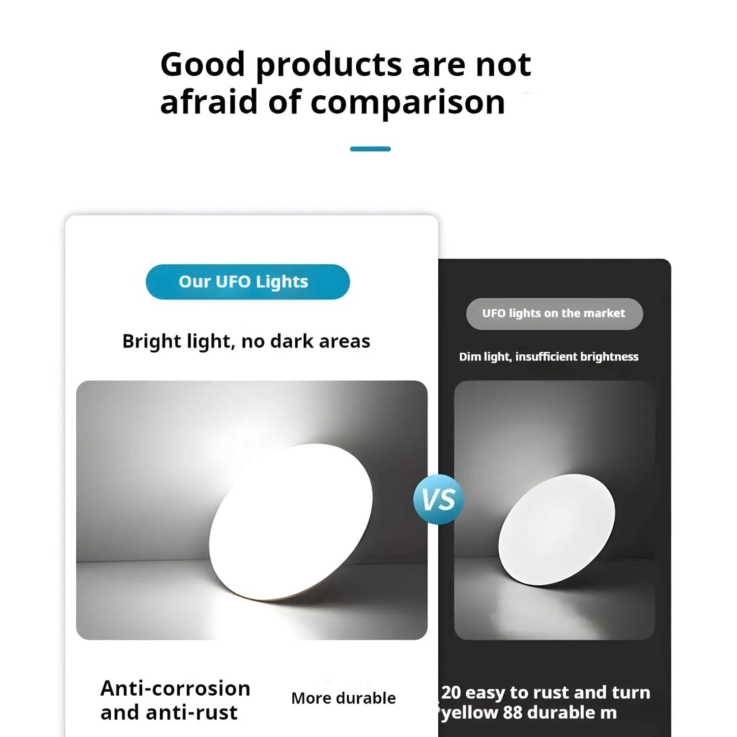 LED Bulb Lights 220V UFO Lamp - Cool White - Ceiling Light