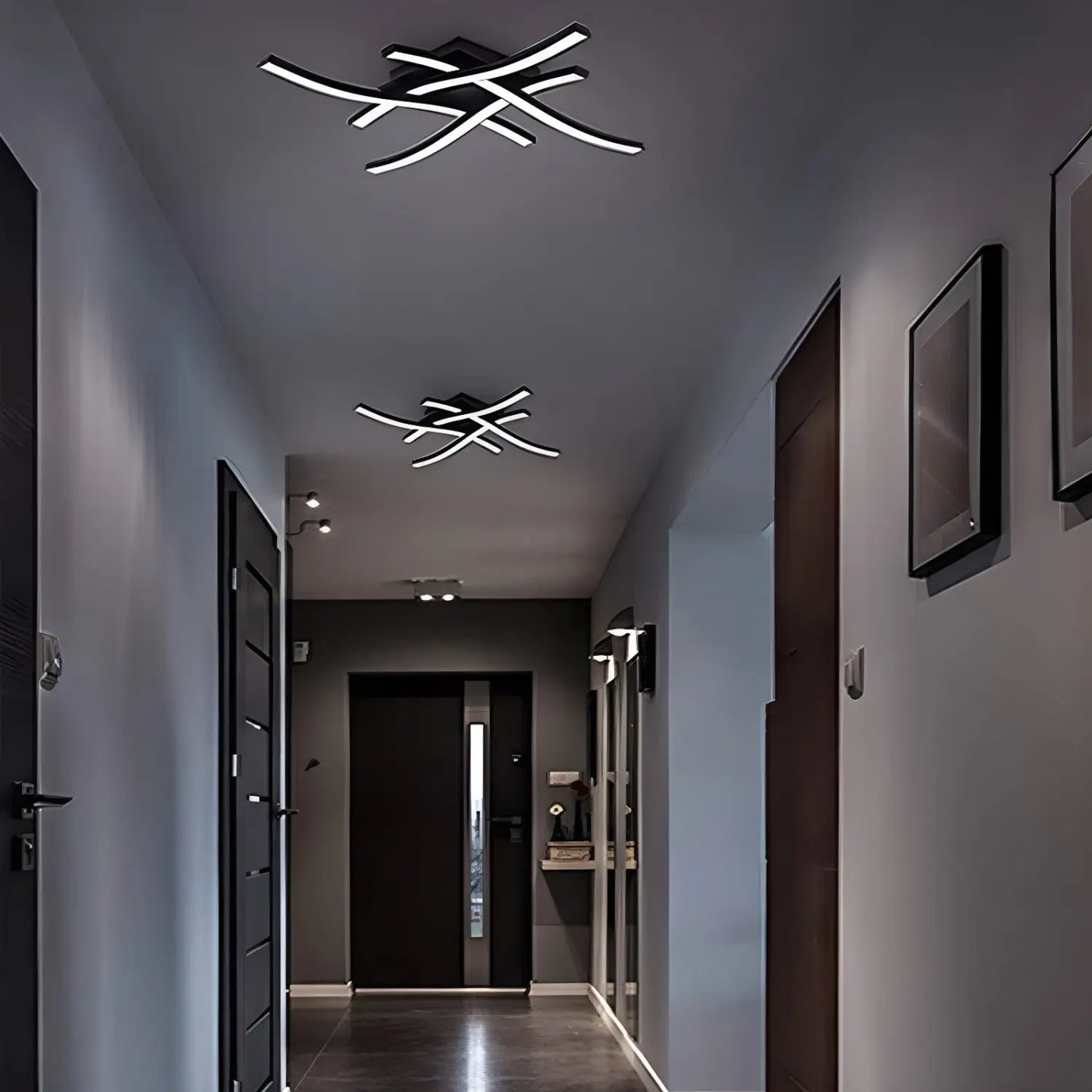 LED Ceiling Light Modern Wave Lamp for Living Room Bedroom & Study - Ceiling Light