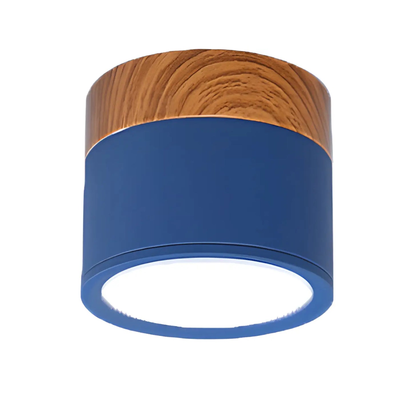 LED Downlight Dimmable – Nordic Wood Modern Ceiling Light Spotlight - Dark blue / 3000K / 12W - Ceiling Light