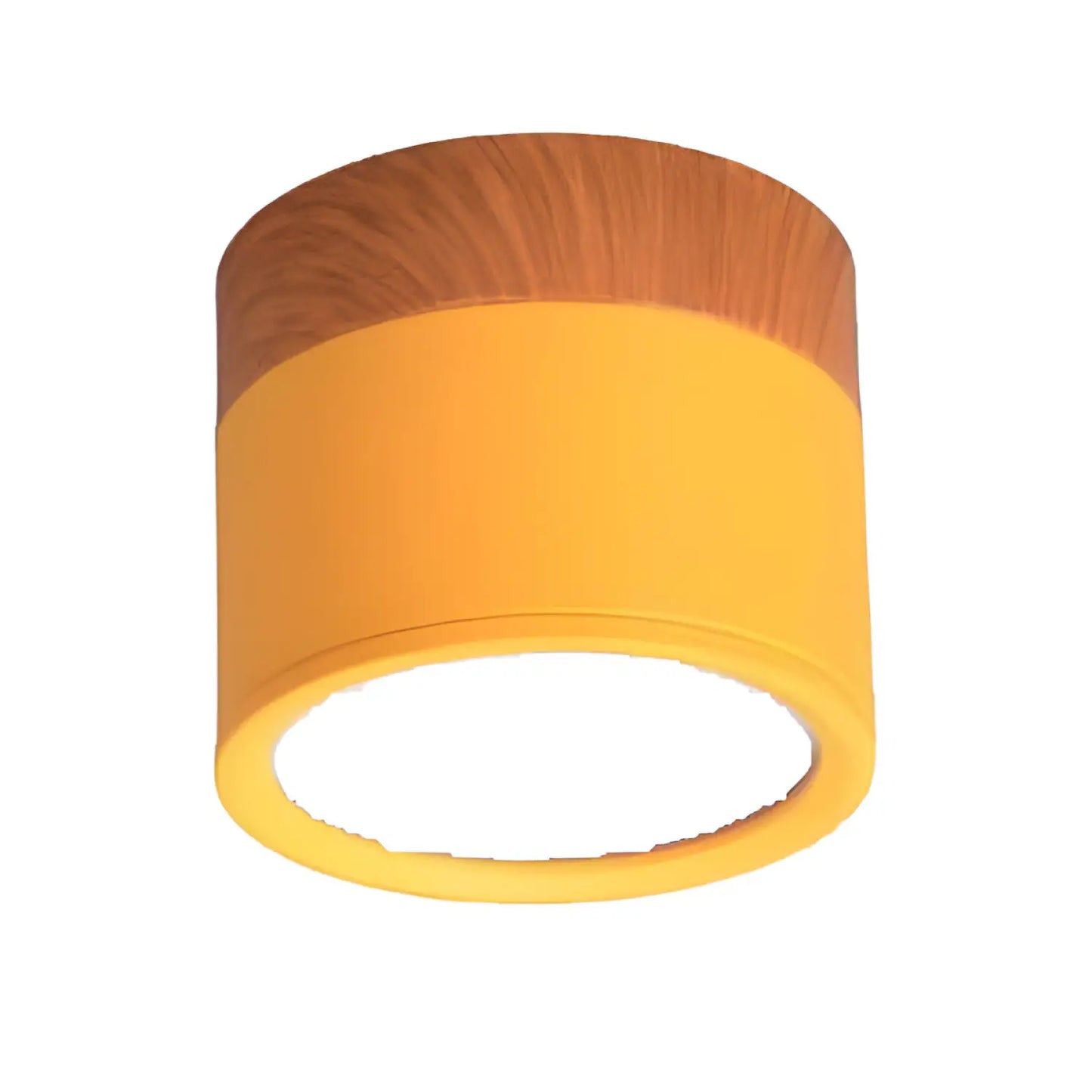 LED Downlight Dimmable – Nordic Wood Modern Ceiling Light Spotlight - Yellow / 3000K / 12W - Ceiling Light