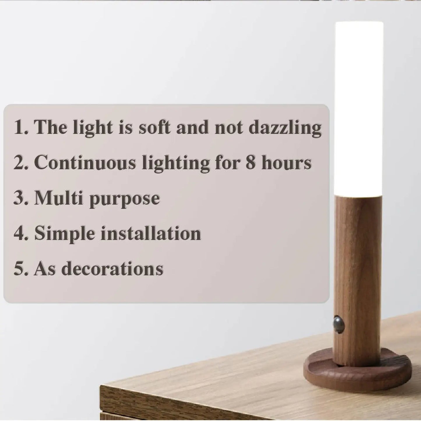 LED Magnetic Light - USB Rechargeable Motion Sensor - 12V Hanging Light