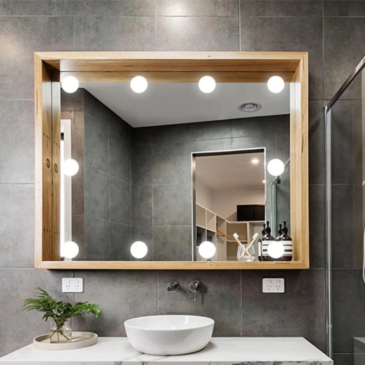 USB Touch Switch LED Mirror Light Bulb 12V Hanging Light