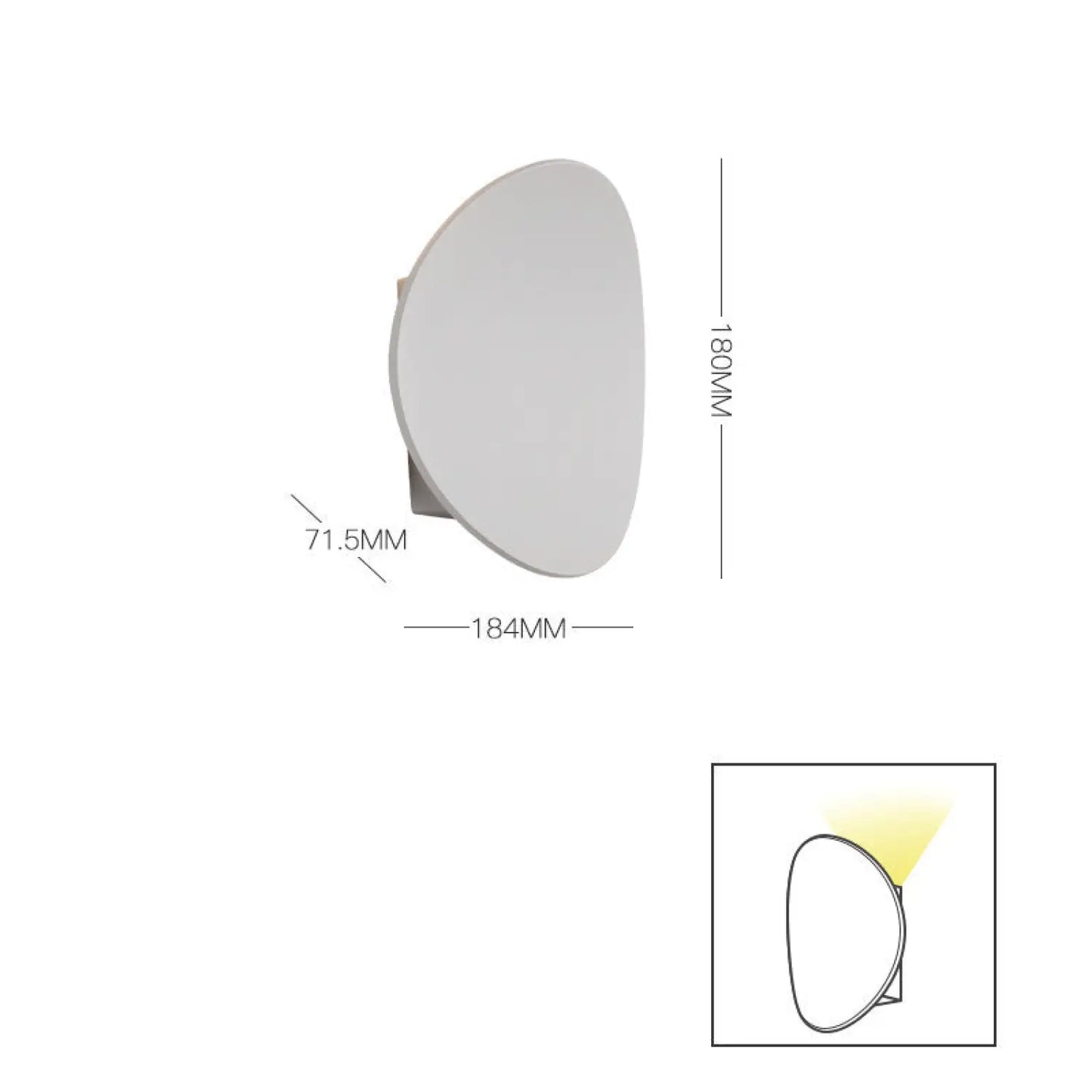 LED Modern Wall Lamp for Bedroom Balcony & Background Decor - 12V Hanging Light