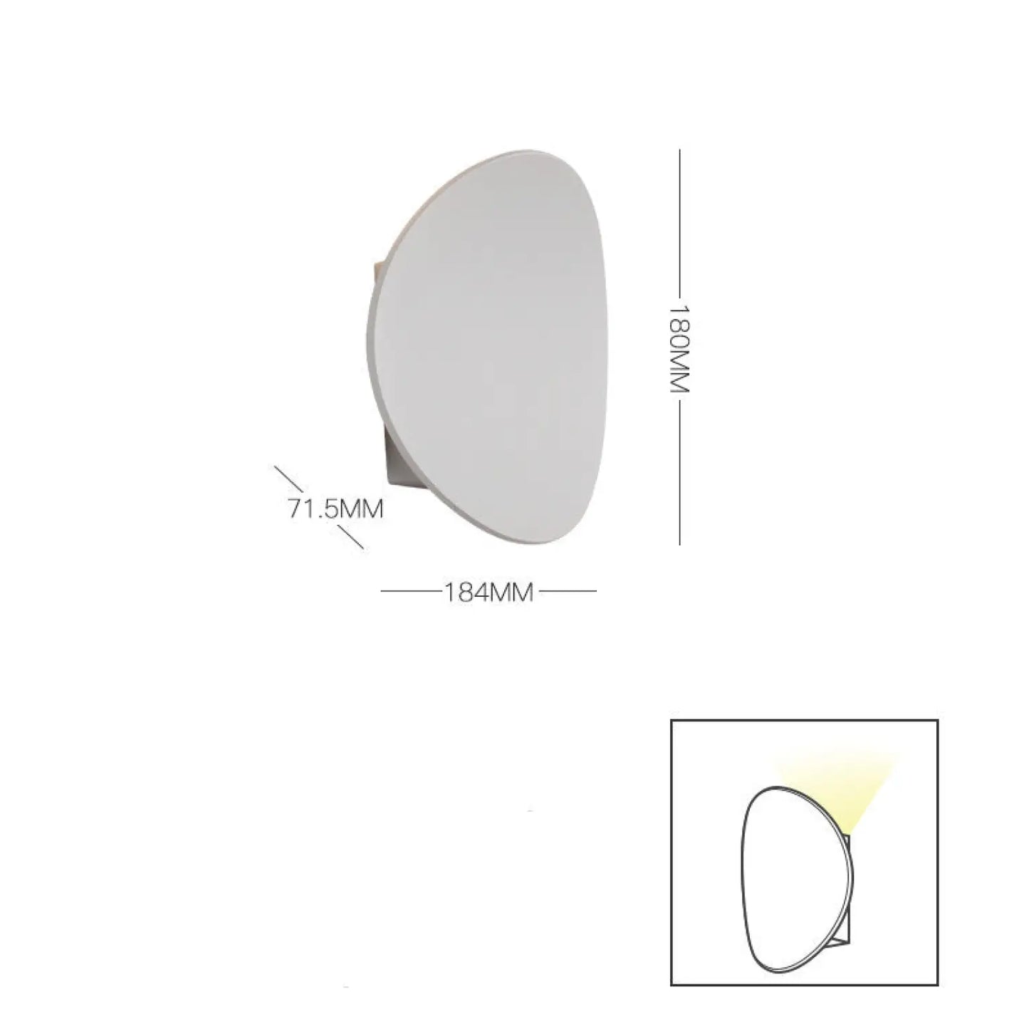 LED Modern Wall Lamp for Bedroom Balcony & Background Decor - 12V Hanging Light