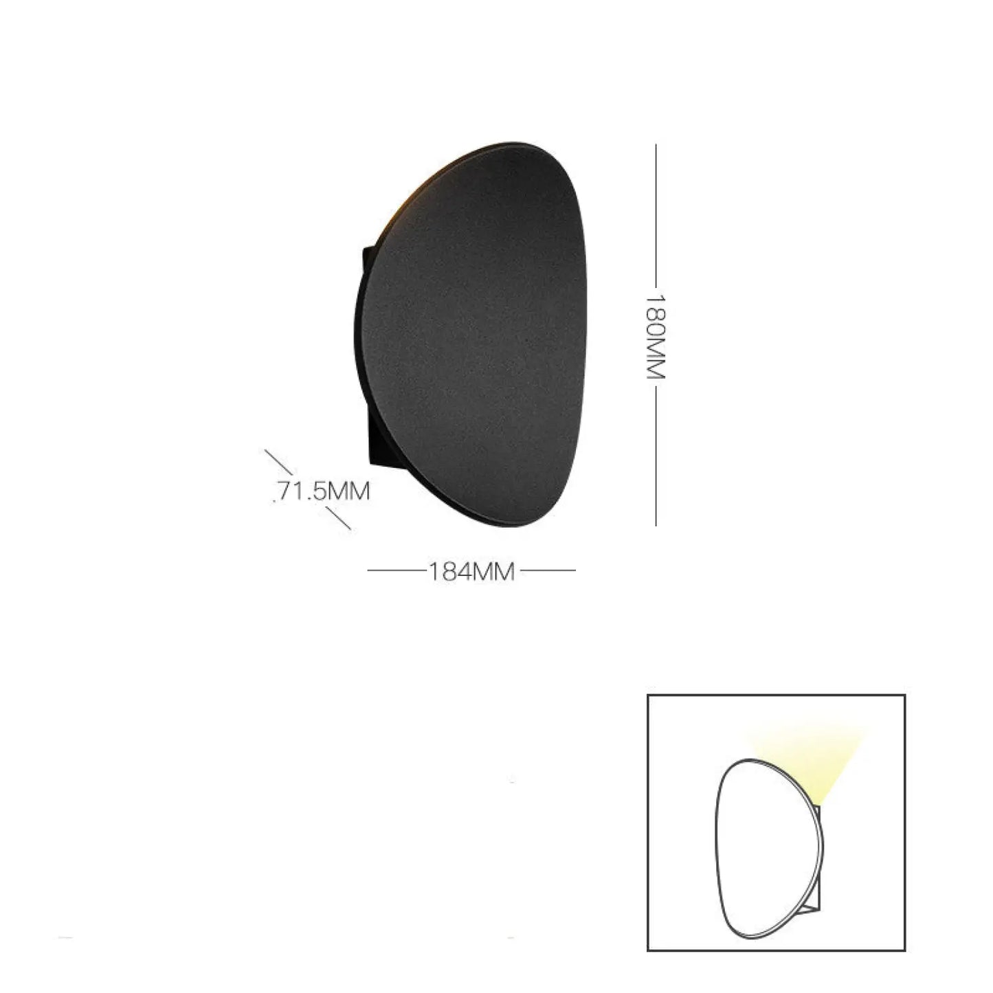 LED Modern Wall Lamp for Bedroom Balcony & Background Decor - 12V Hanging Light