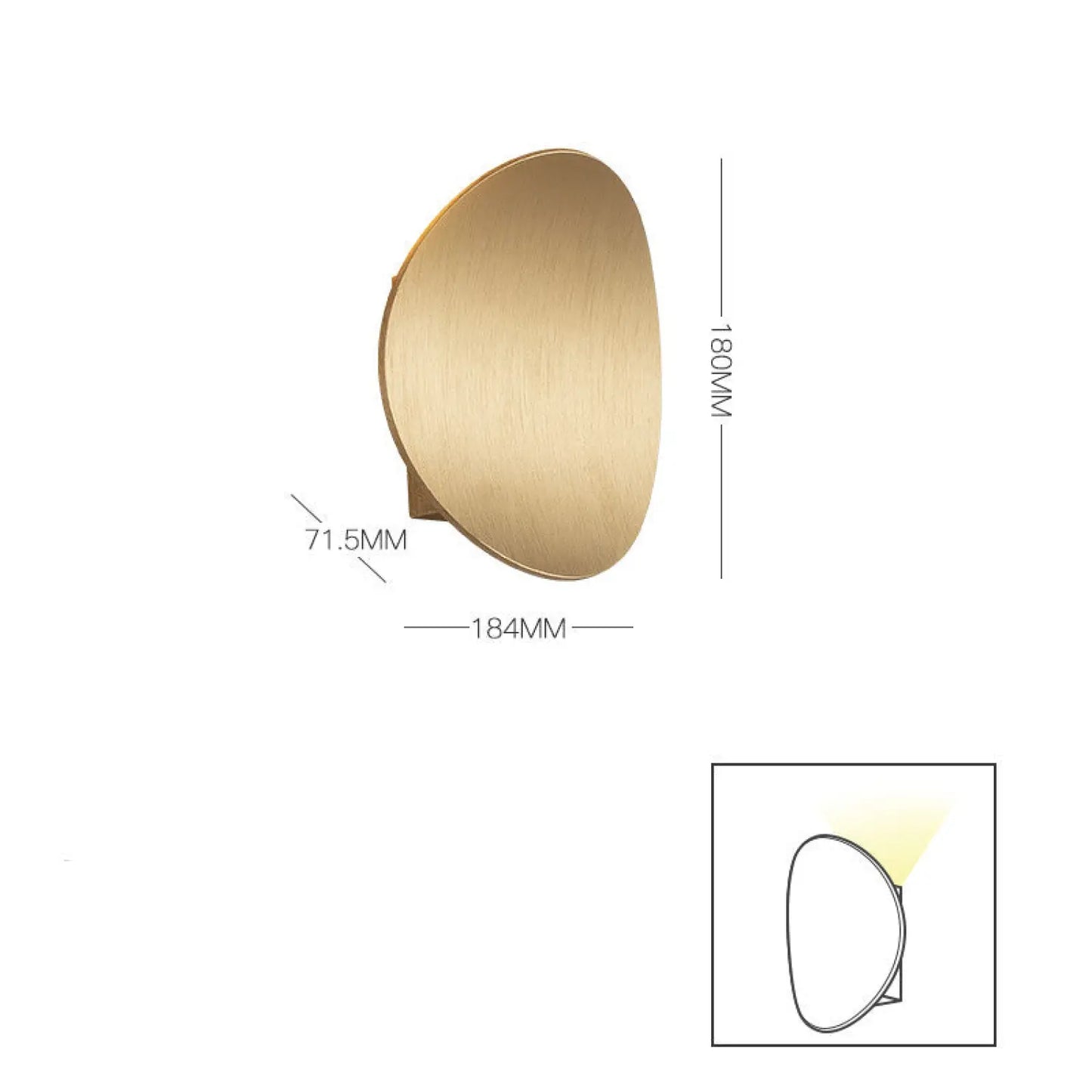 LED Modern Wall Lamp for Bedroom Balcony & Background Decor - 12V Hanging Light