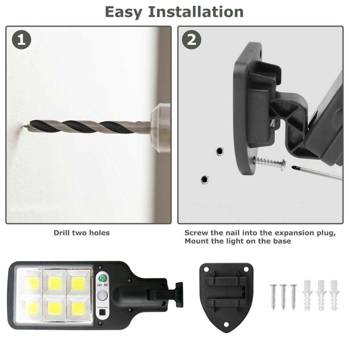LED Solar Motion Sensor Light Bright Garden Outdoor Street Wall Lamp Solar Wall Lamp Lights Outdoor Road Lamp