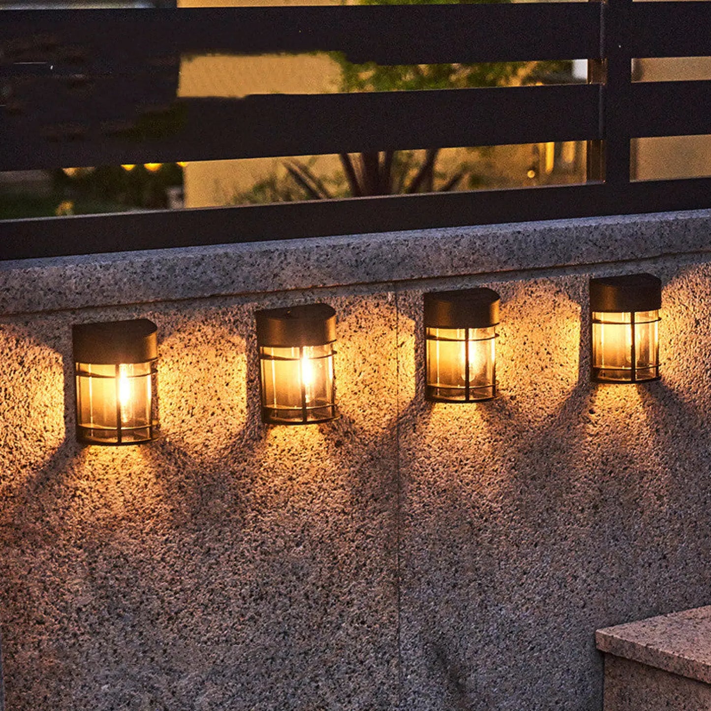 LED Solar Outdoor Wall Light for Patio Balcony & Garden - Solar Light
