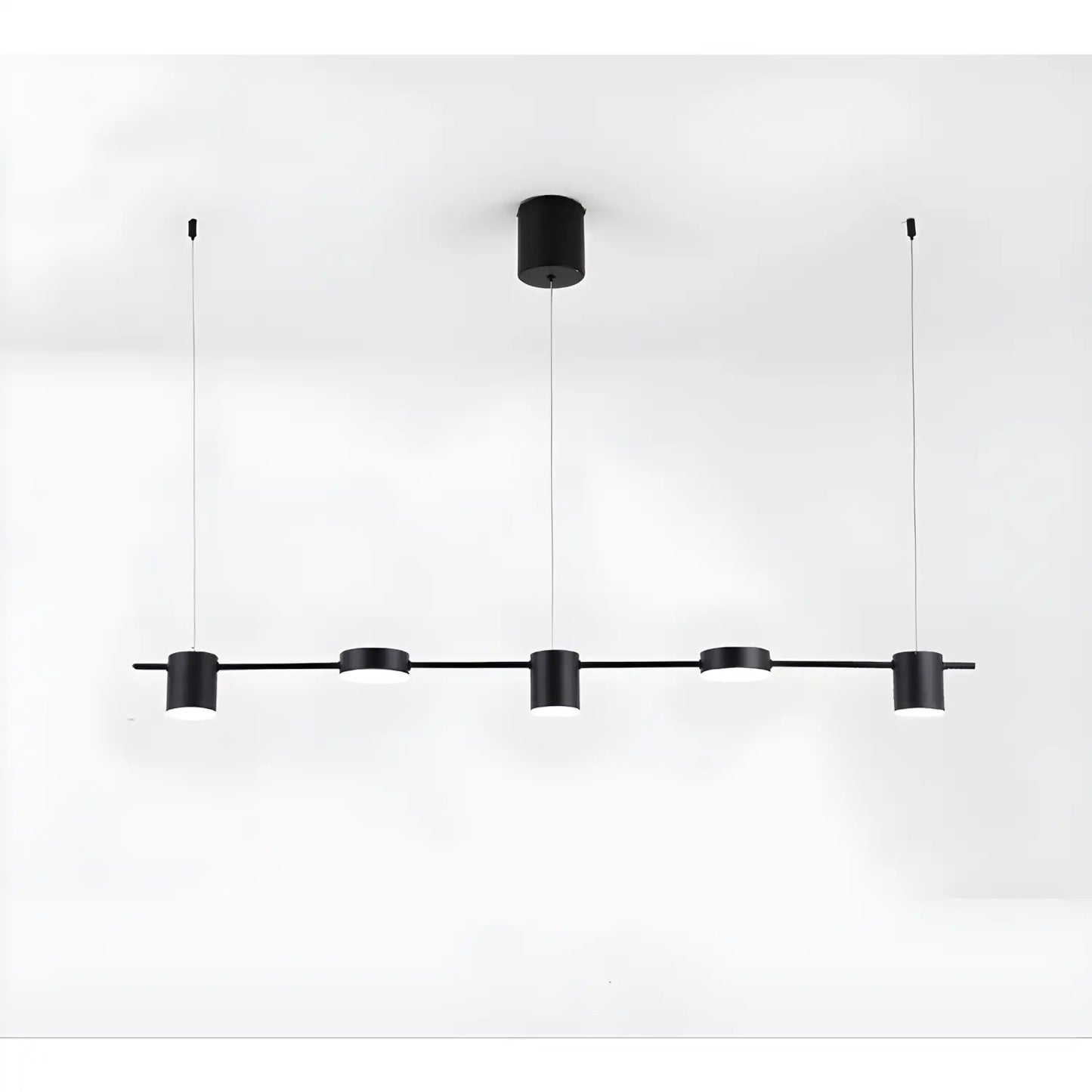 LED Spotlight Lamp for Track Lighting 110V & 220V Wall and Ceiling Fixture - Black / 5heads / 110V led tricolor light