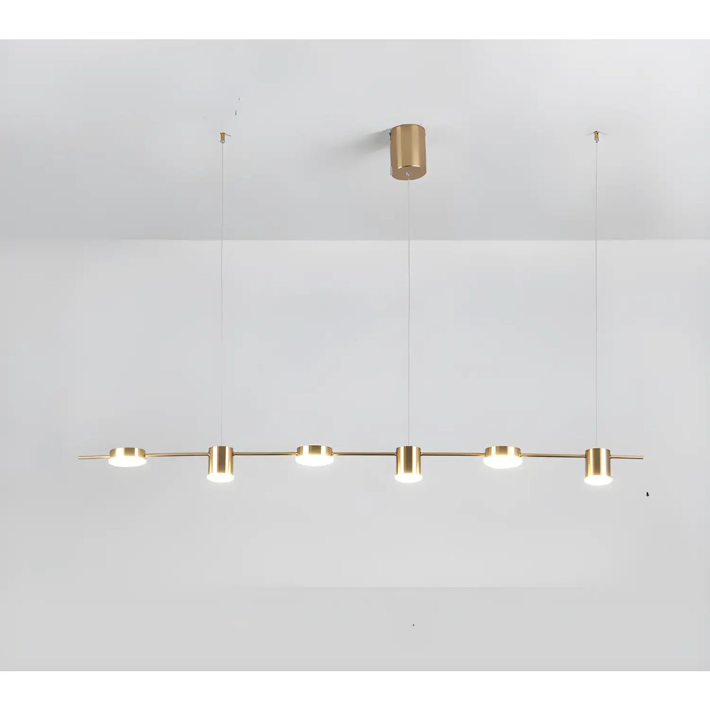 LED Spotlight Lamp for Track Lighting 110V & 220V Wall and Ceiling Fixture - Gold / 6heads / 110V led tricolor light