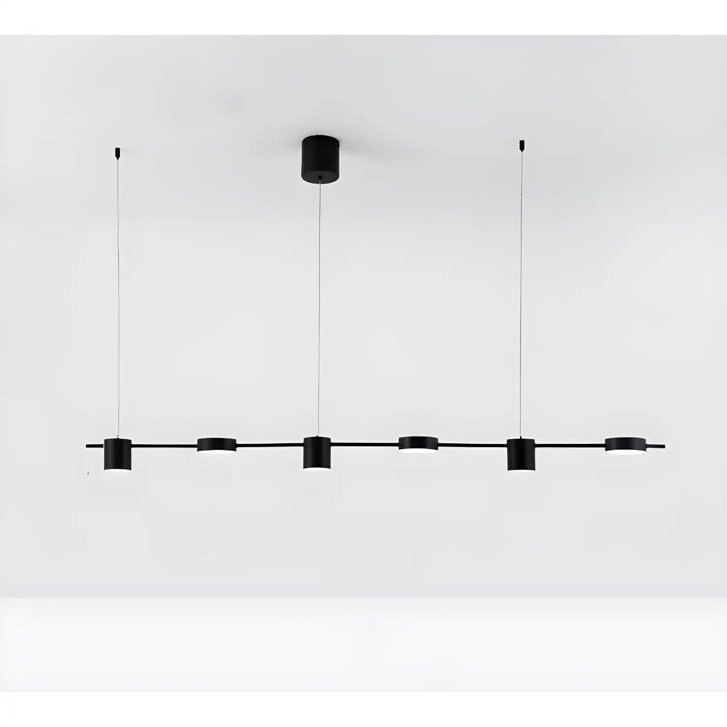 LED Spotlight Lamp for Track Lighting 110V & 220V Wall and Ceiling Fixture - Black / 6heads / 110V led tricolor light