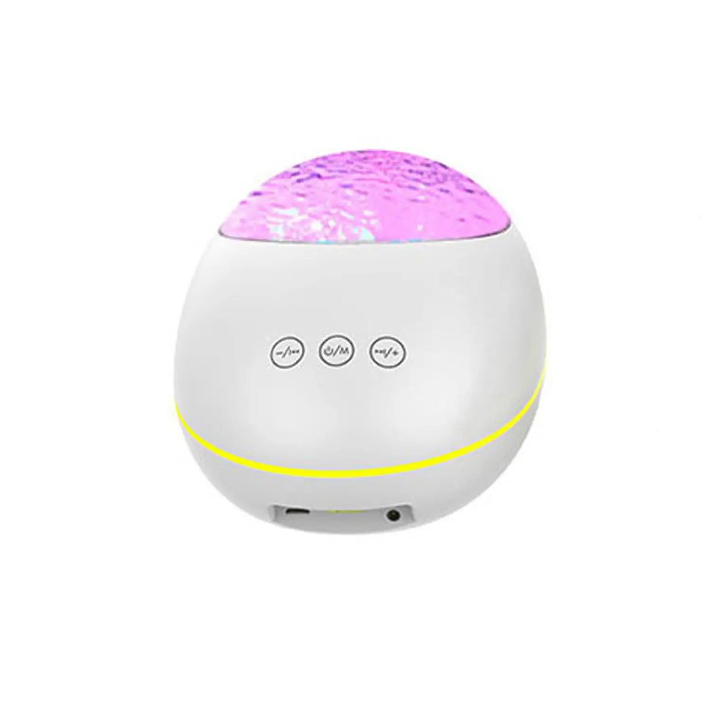 LED Star Projector Night Light with USB Control and Music Player - White 2 - Table Lamps