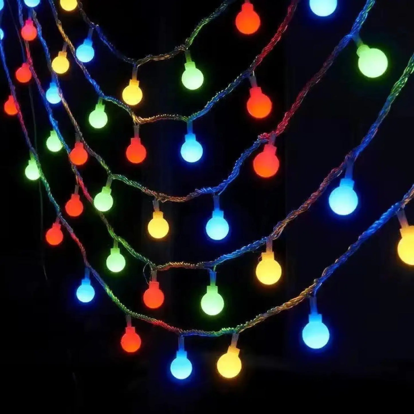 LED String Lights for Outdoor Camping Ambience and Cozy Atmosphere - Ball Light Color / 1.5m USB - 12V Hanging Light