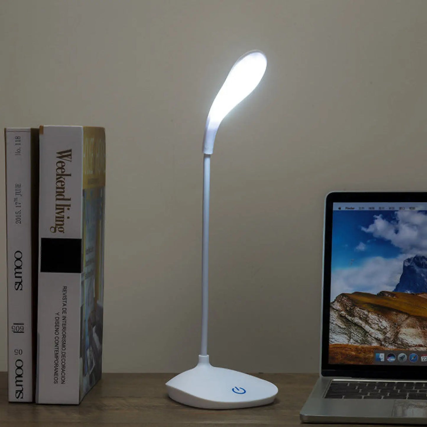 LED Table Lamp for Office Desk or Nightstand with Touch Control Light - 12V Hanging Light