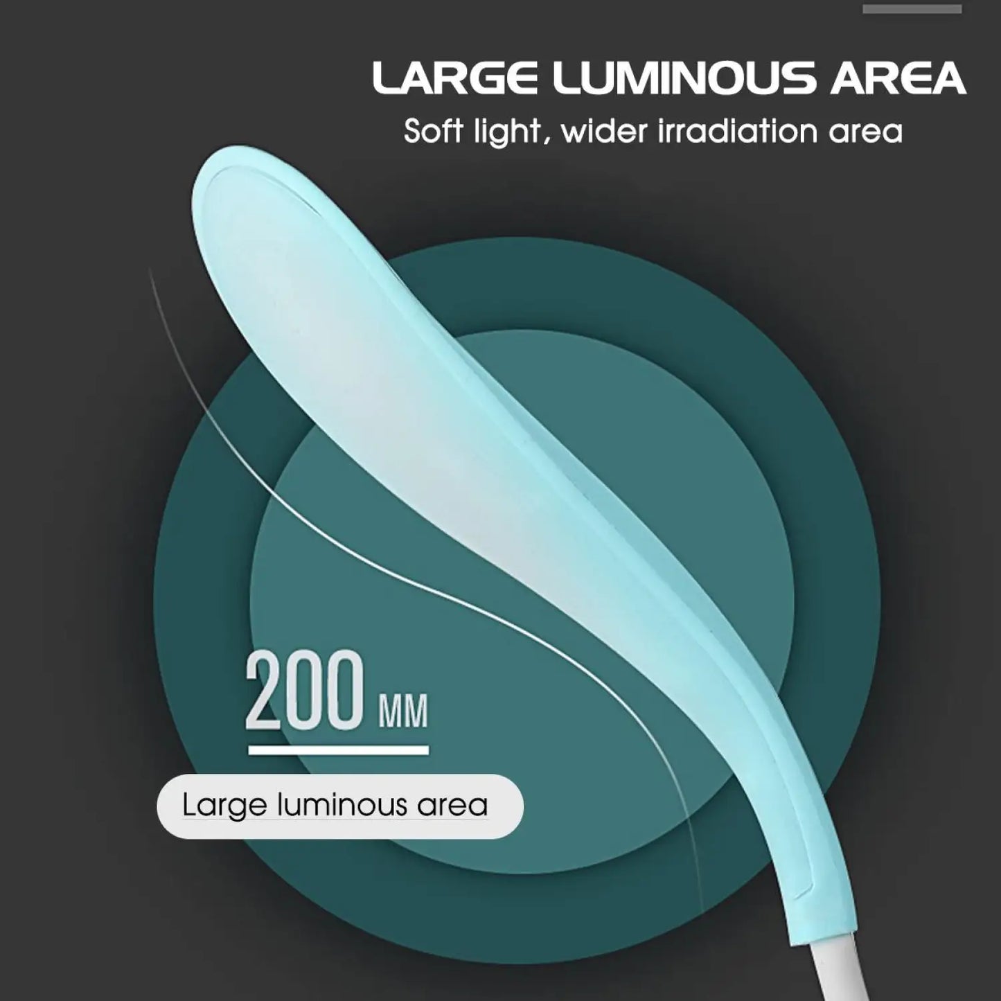LED Table Lamp for Office Desk or Nightstand with Touch Control Light - 12V Hanging Light