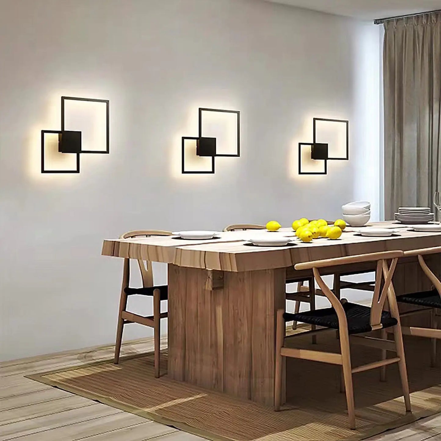 LED Wall Light for Bedroom with Unique Geometric Wall Art - 12V Hanging Light
