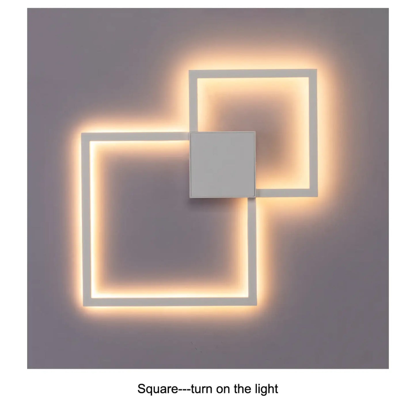 LED Wall Light for Bedroom with Unique Geometric Wall Art - 12V Hanging Light