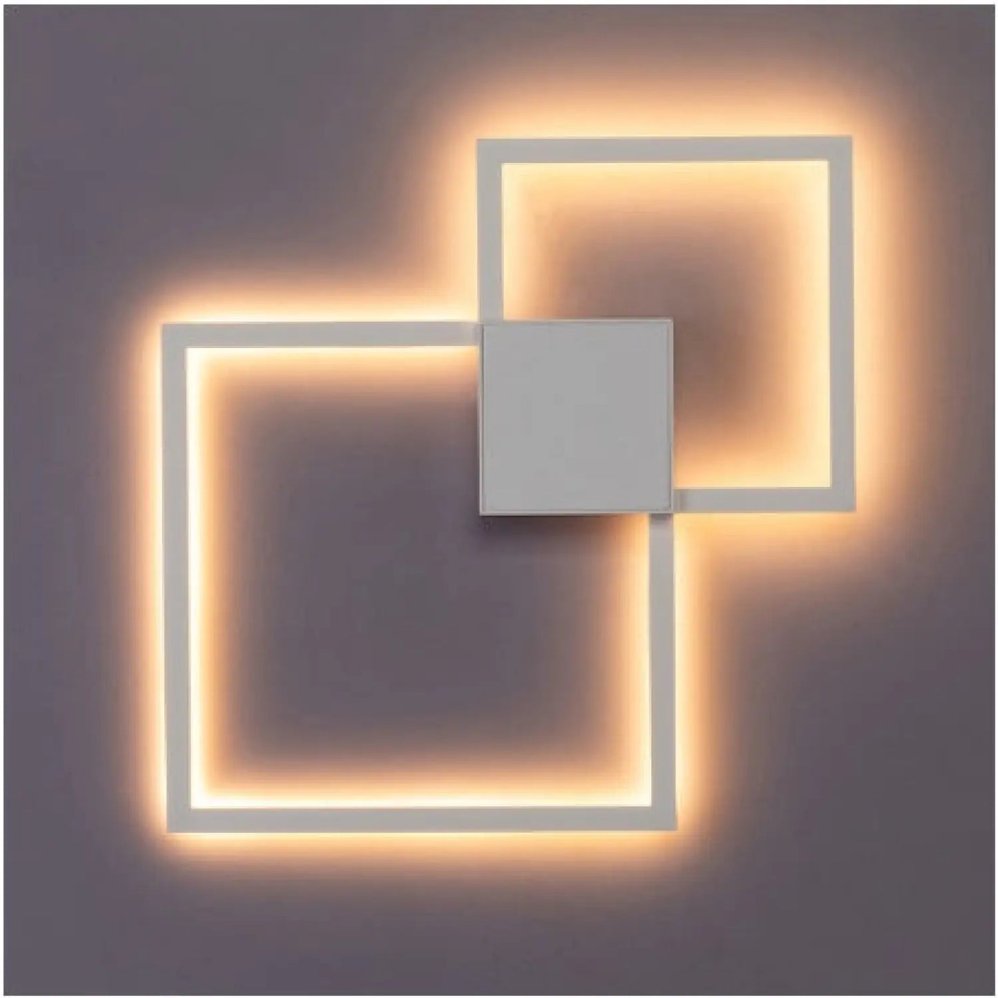 LED Wall Light for Bedroom with Unique Geometric Wall Art - 1style / White - 12V Hanging Light