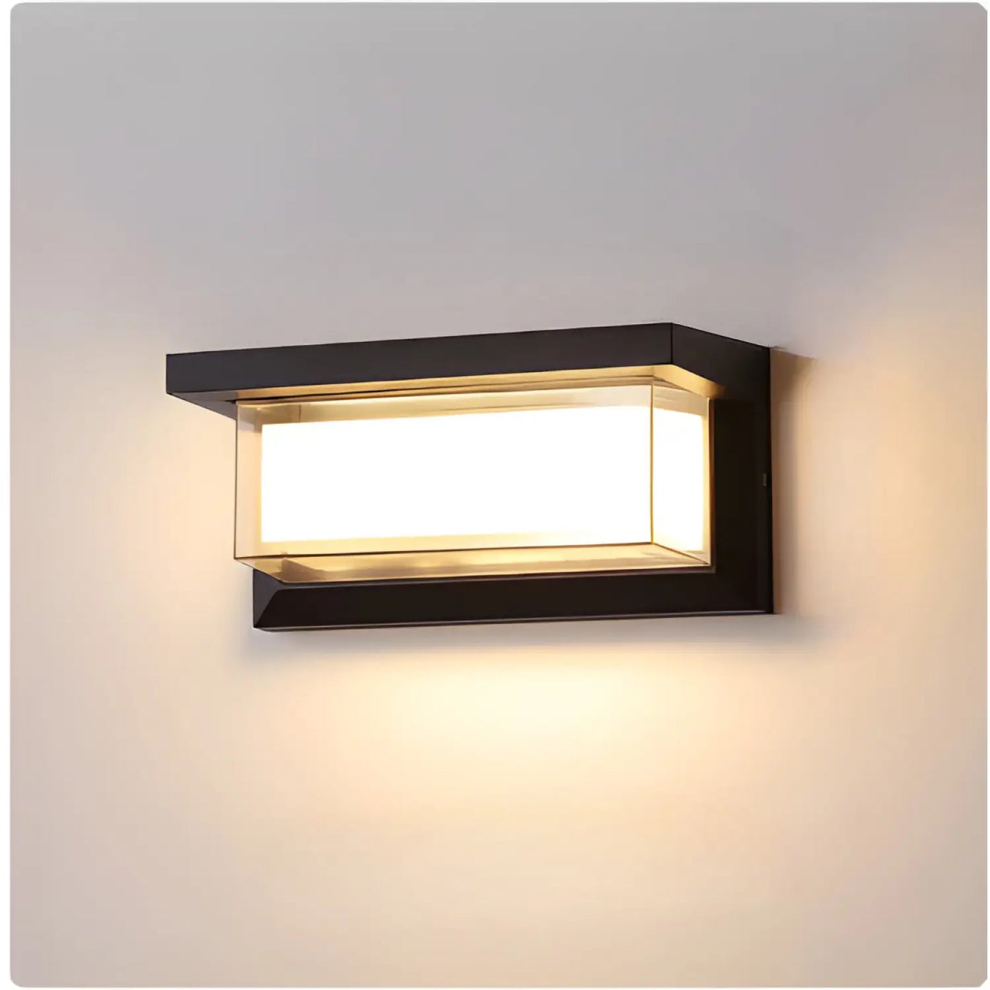 LED Wall Light Lamp with PIR Motion Sensor and Waterproof - A Style 40W / Induction / Warm light - Light Fixture