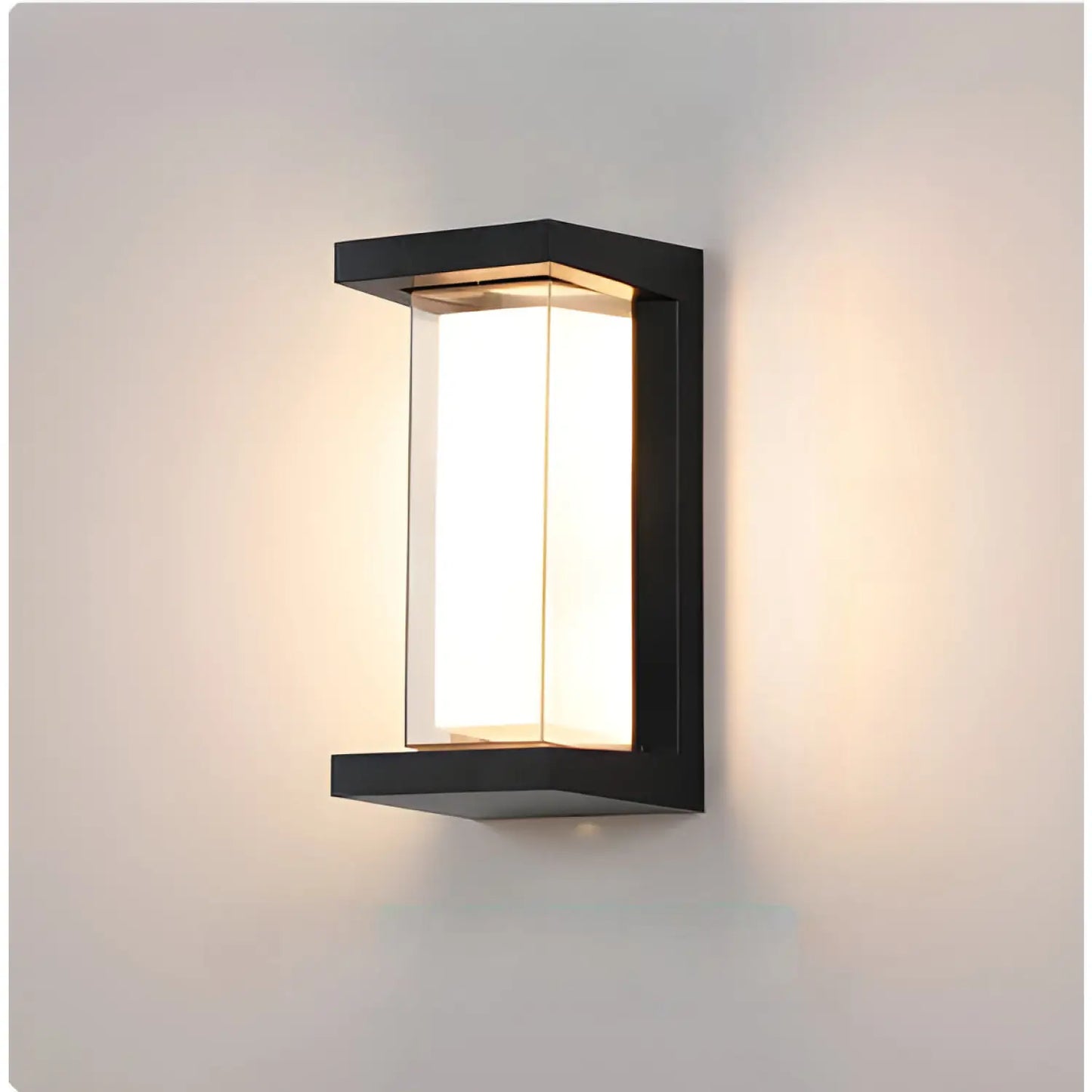 LED Wall Light Lamp with PIR Motion Sensor and Waterproof - B Style 30W / Induction / Warm light - Light Fixture
