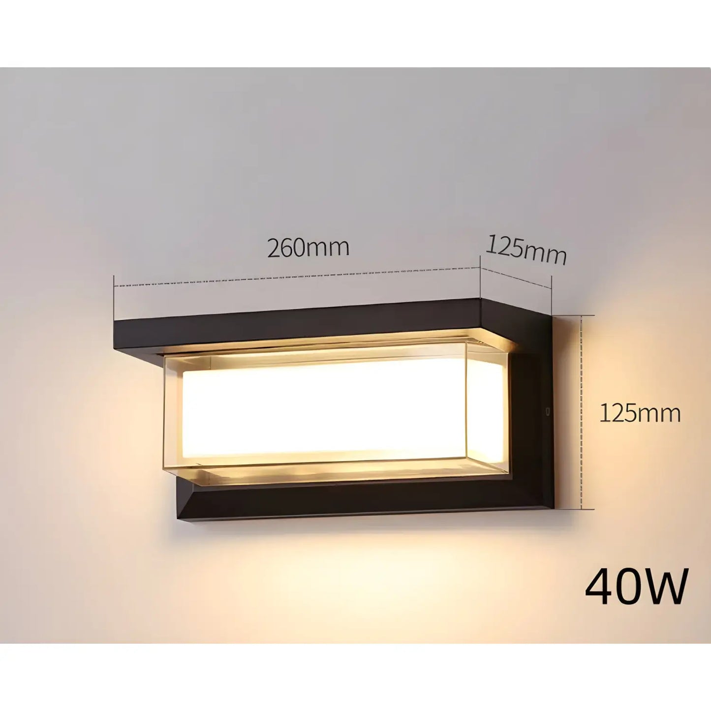 LED Wall Light Lamp with PIR Motion Sensor and Waterproof - Light Fixture