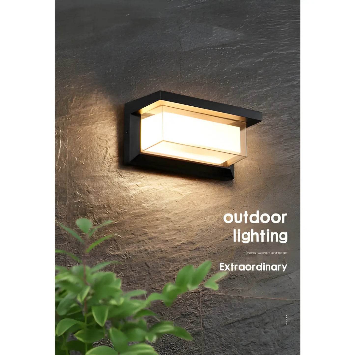 LED Wall Light Lamp with PIR Motion Sensor and Waterproof - Light Fixture