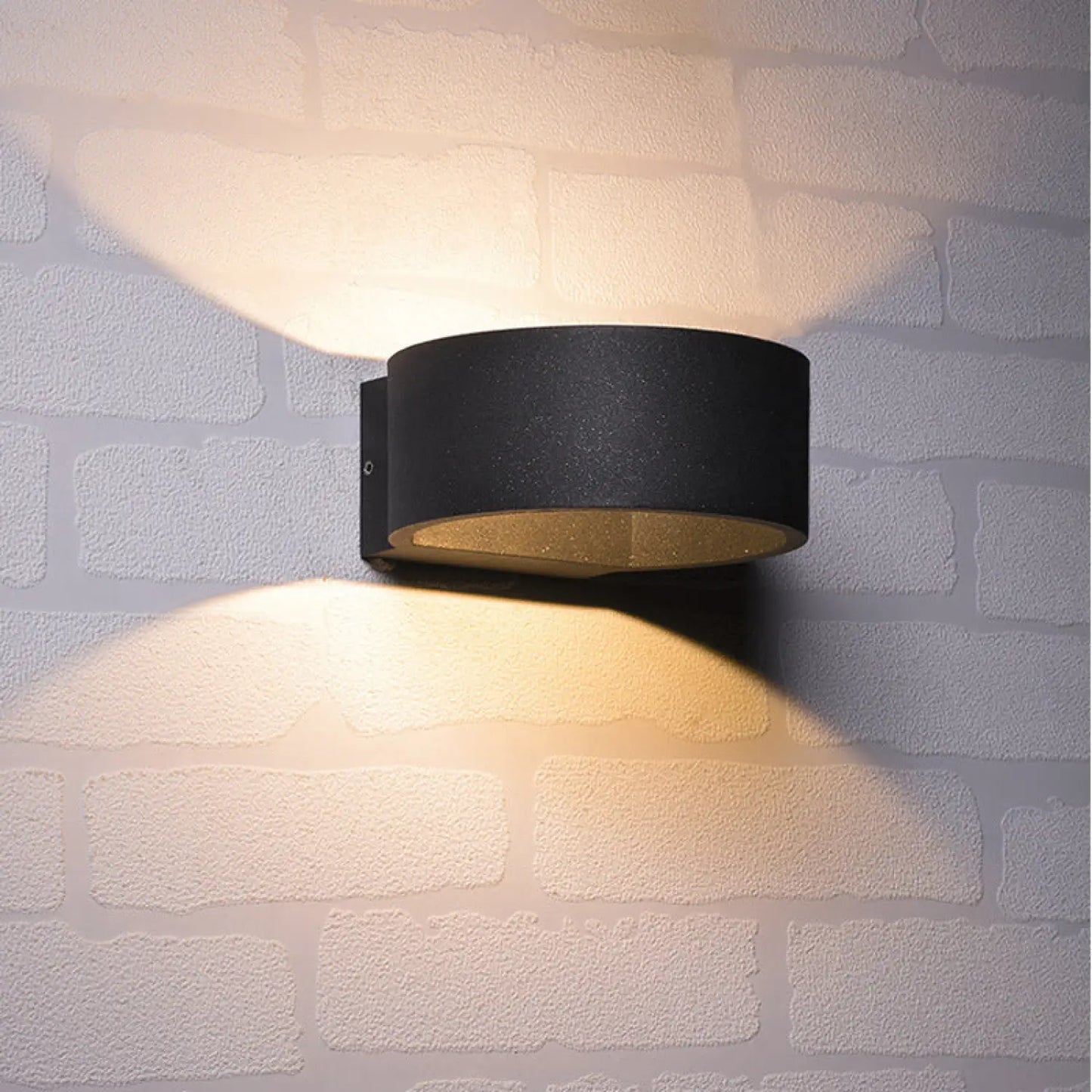 LED Waterproof Balcony Light for Outdoor & Patio - 5W Sand Black / Warm White - Wall Mount Fixture