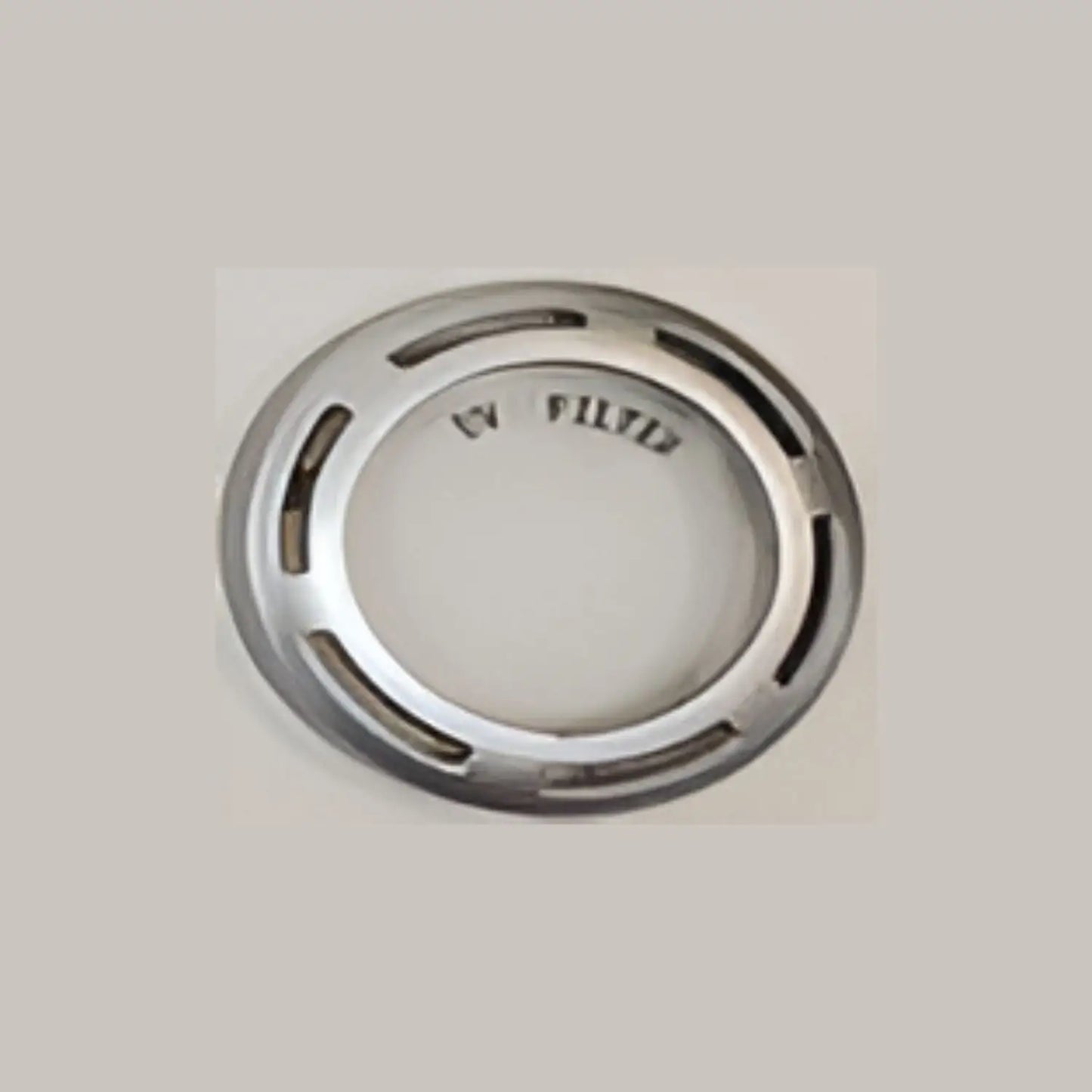 Lens Cover with Glass – Model 3580 for Fixture Protection - Nickel - Undercabinet Light