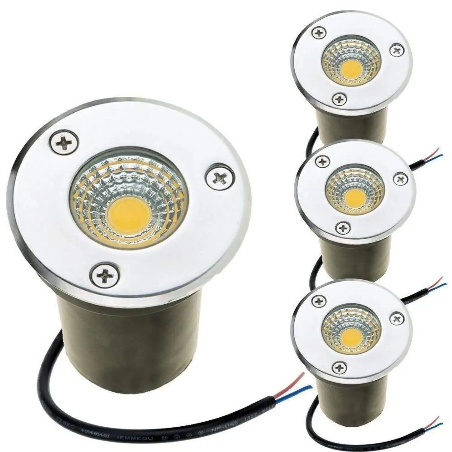 Low Voltage Outdoor Ground Light for Garden Pathway & Park - 3W warm white / 1PC - Path Light Fixture