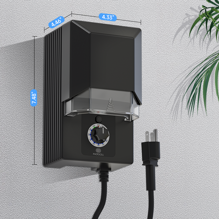 Low Voltage Outdoor Light Transformer with Timer and IP65 Weatherproof Landscape Transformers