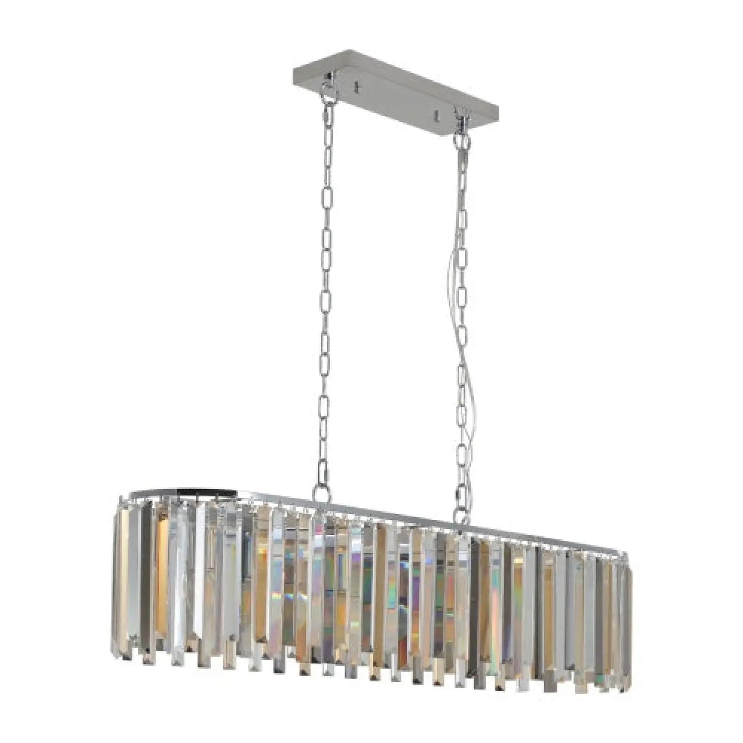Luxury Oval Size Modern Crystal Chandelier for Home Decor - Transparent - Hanging Light