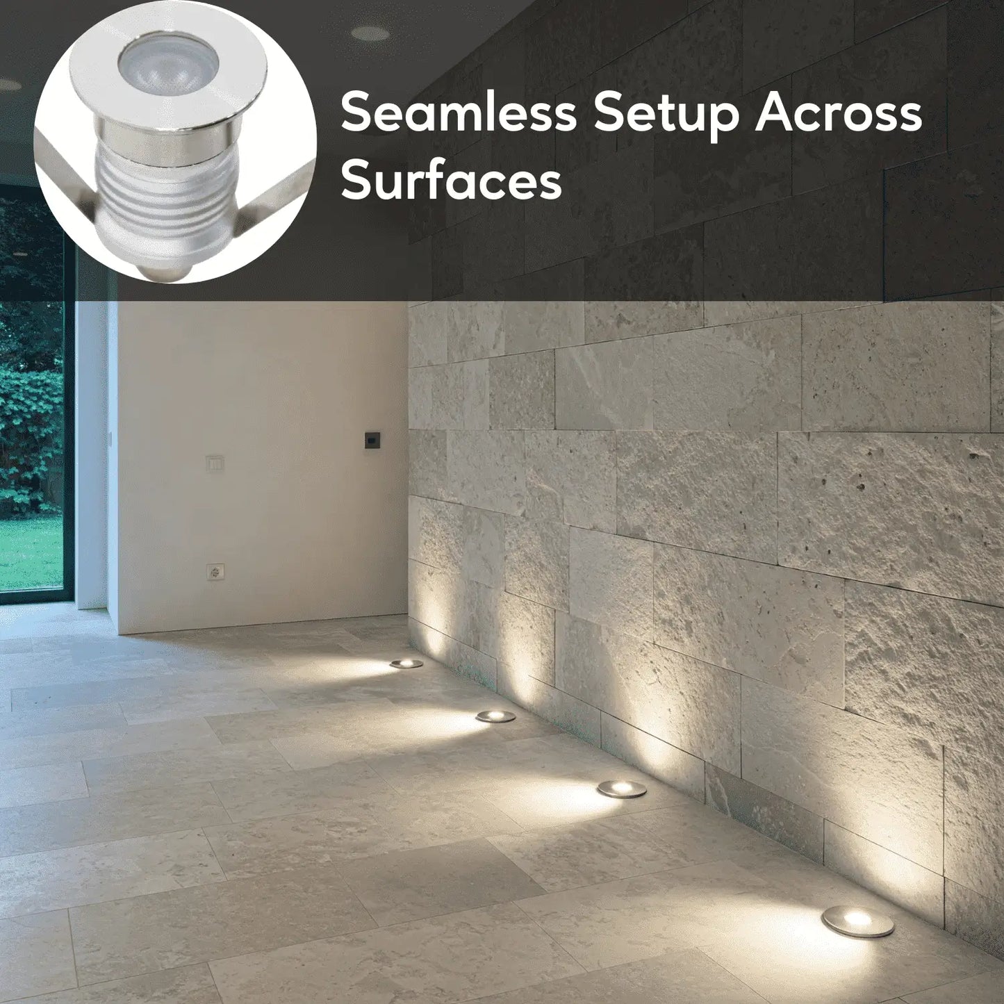 Mini Milk Cap In-Ground Well LED Light Fixture 3W 2700K 12-24V DC Input - Milk Cap / 3 Watt LED / 12-24 Volts DC - Well