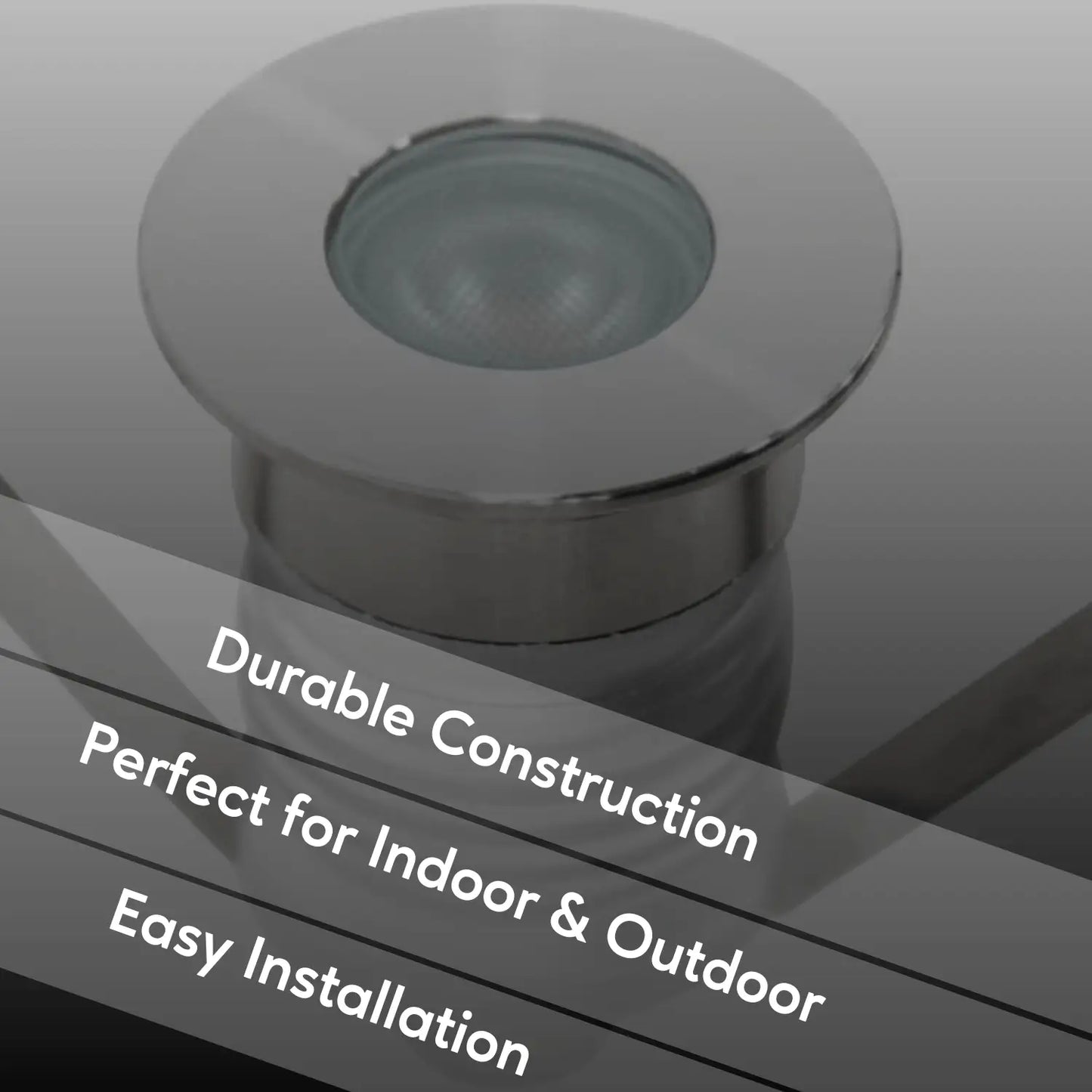 Mini Milk Cap In-Ground Well LED Light Fixture 3W 2700K 12-24V DC Input - Milk Cap / 3 Watt LED / 12-24 Volts DC - Well