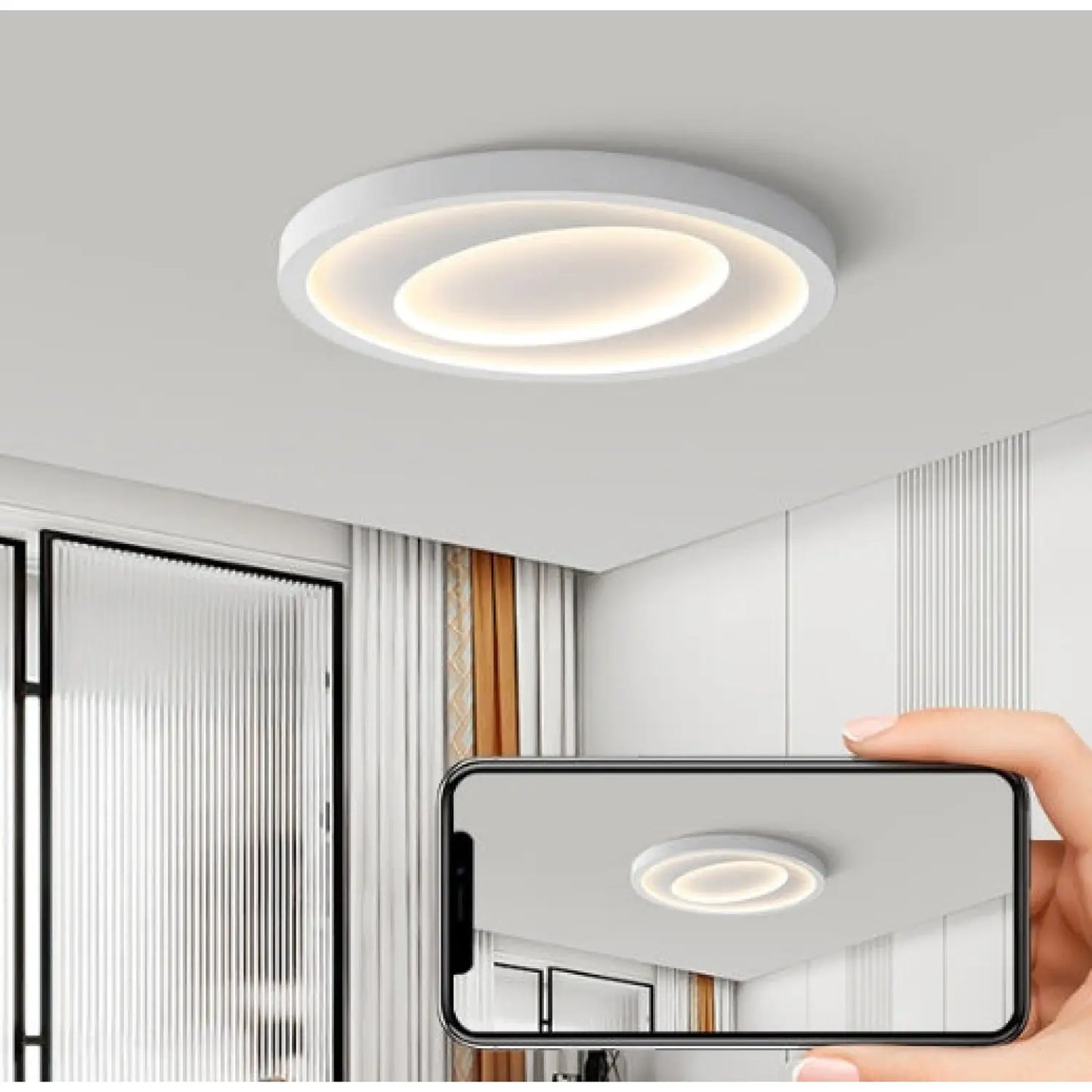 Modern Bedroom LED Ceiling Light – Stylish Fixture - Ceiling Light