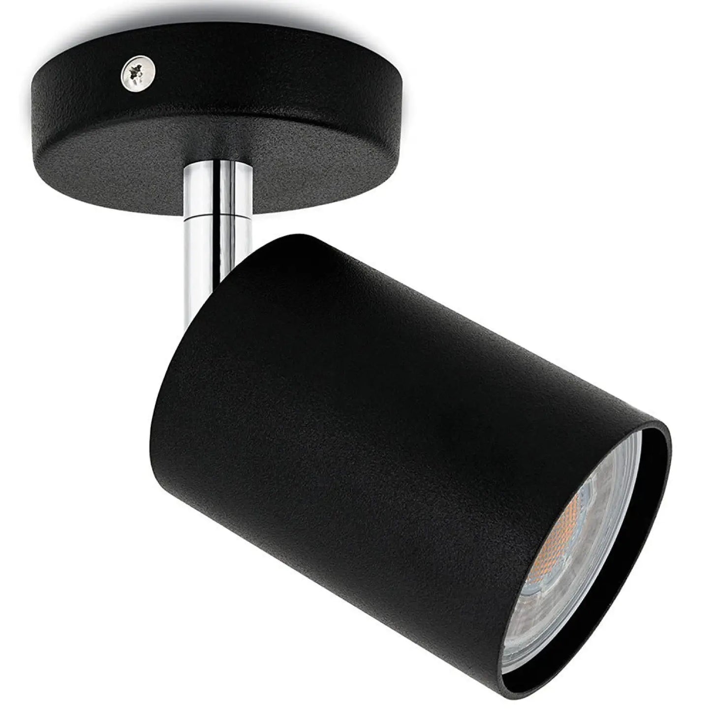 Modern Ceiling Spot Light with Aluminum Body for Stylish Interiors - Single head black / Positive White Light - 12V