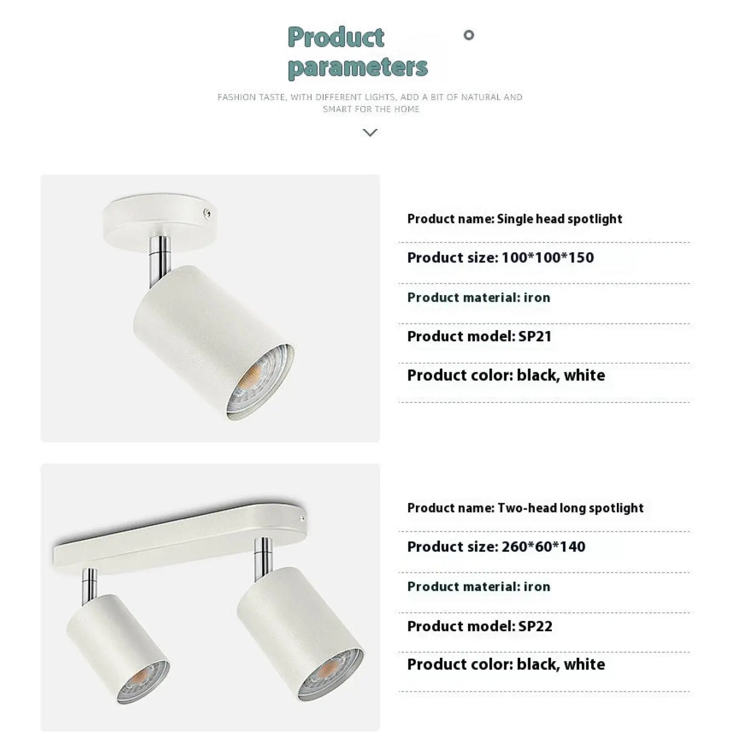 Modern Ceiling Spot Light with Aluminum Body for Stylish Interiors - 12V Hanging Light