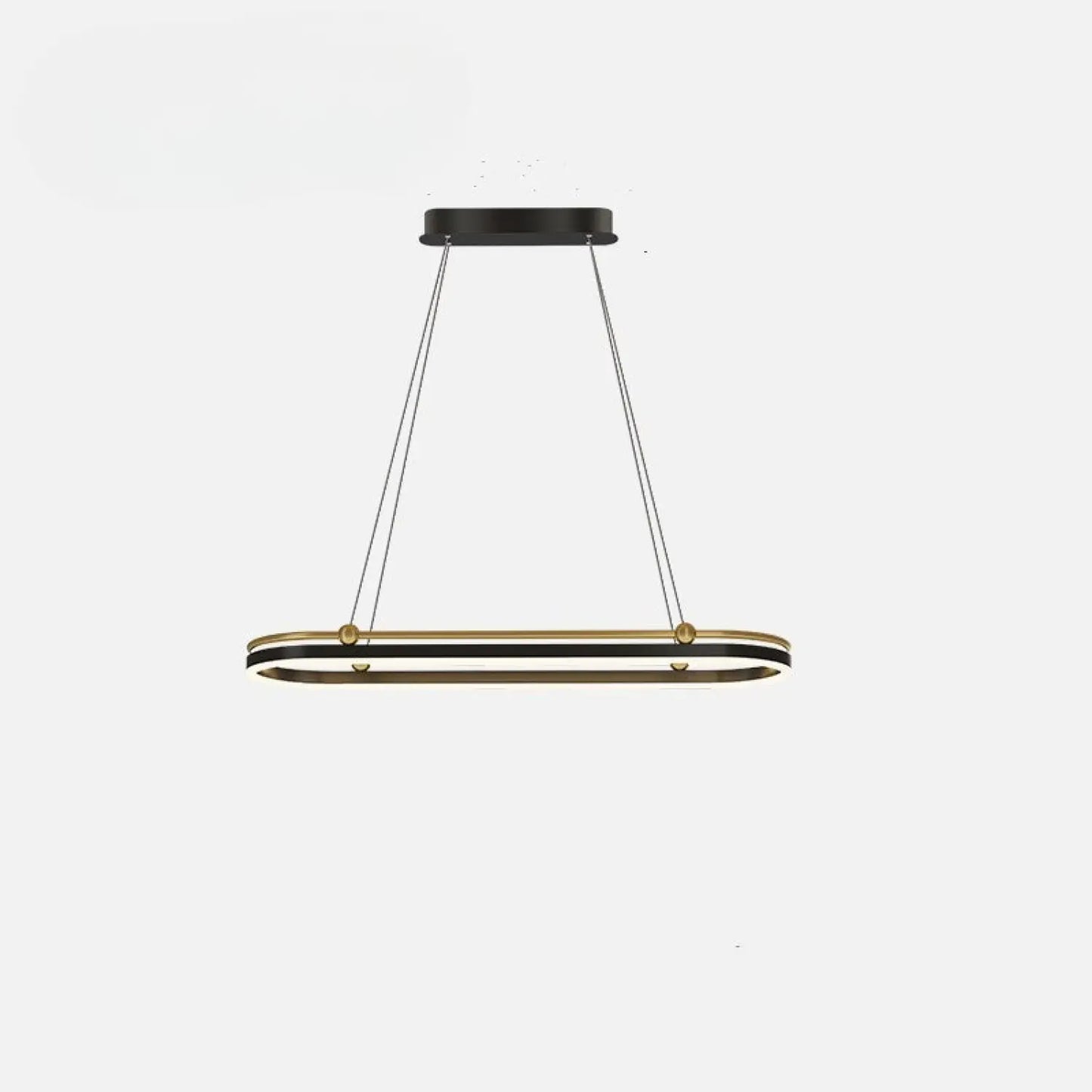 Modern Chandelier Light for Dining Room Table and Bar with Artistic Style - Black gold / 80cm - Hanging Light
