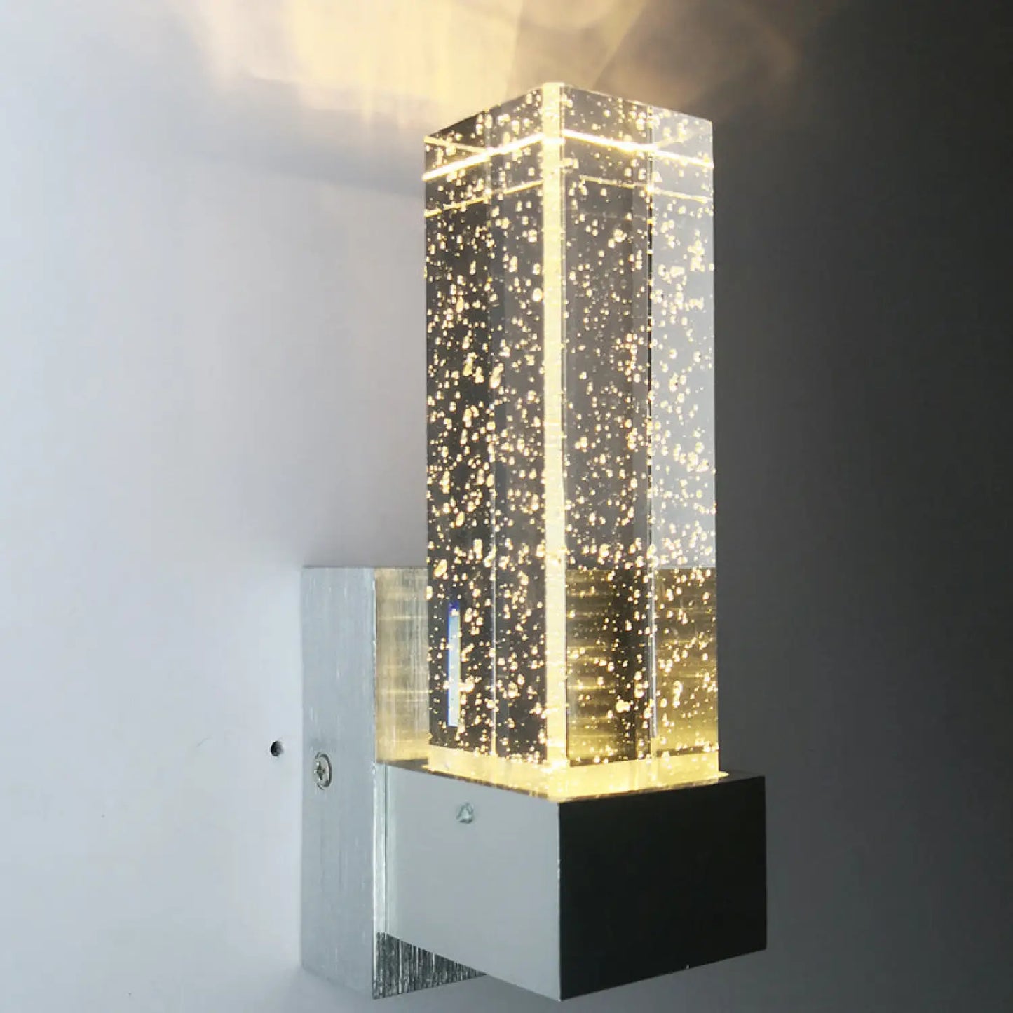 Modern LED Bubble Lamp with Crystal Design for Elegant Wall Lighting - Warm light - Wall Mount Fixture