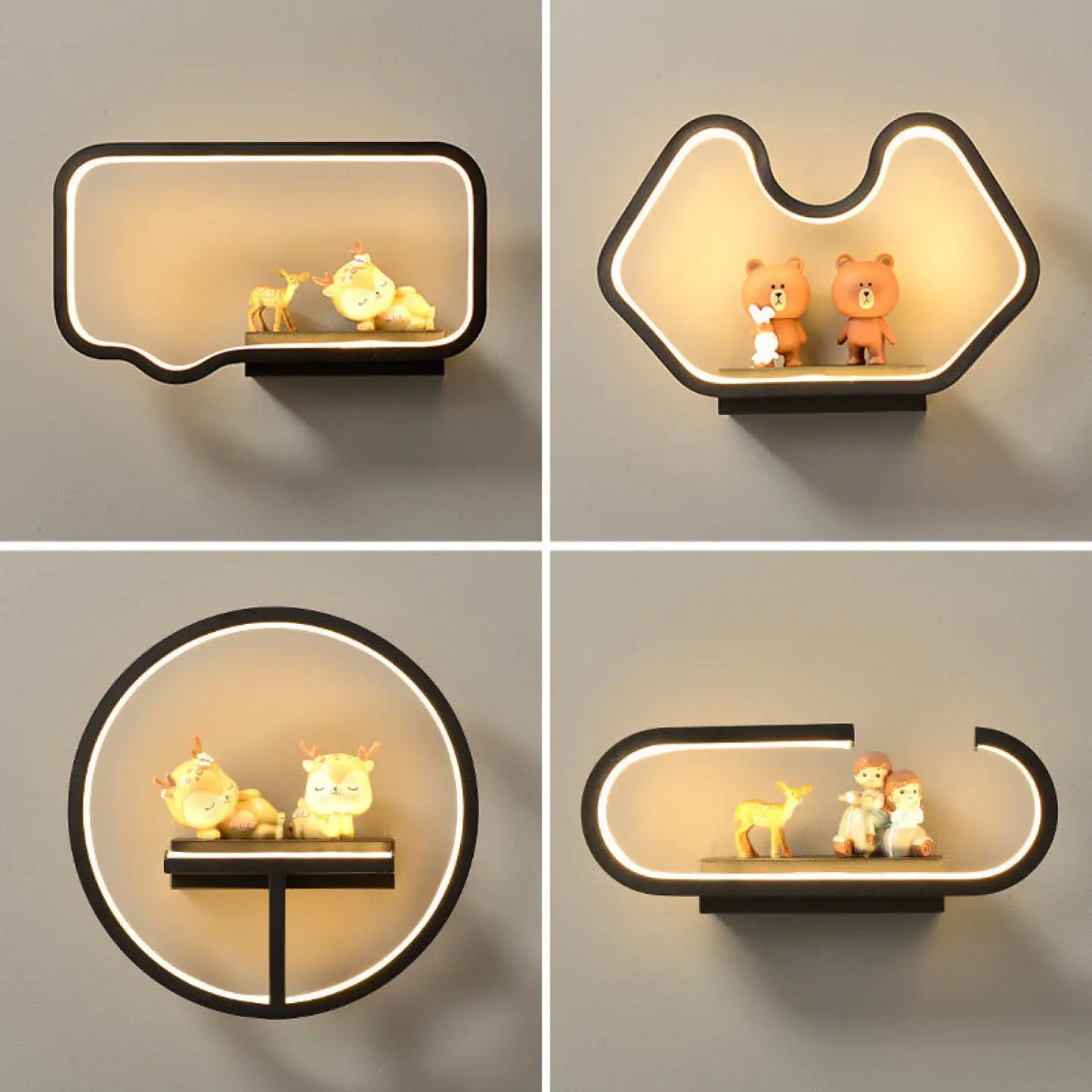 Modern Minimalist Wall Art Lamp for Bedroom and Background Decor - Wall Mount Fixture