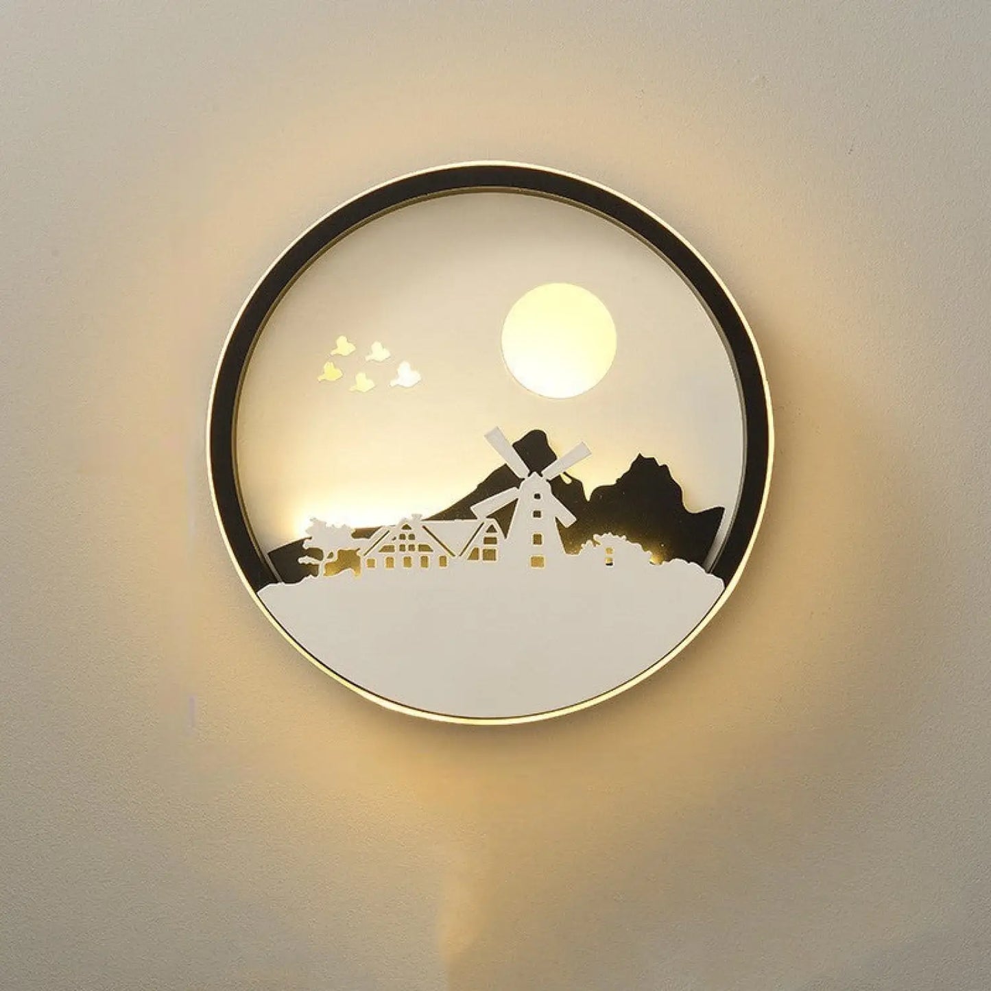 Modern Minimalist Wall Art Lamp for Bedroom and Background Decor - Royal - Wall Mount Fixture