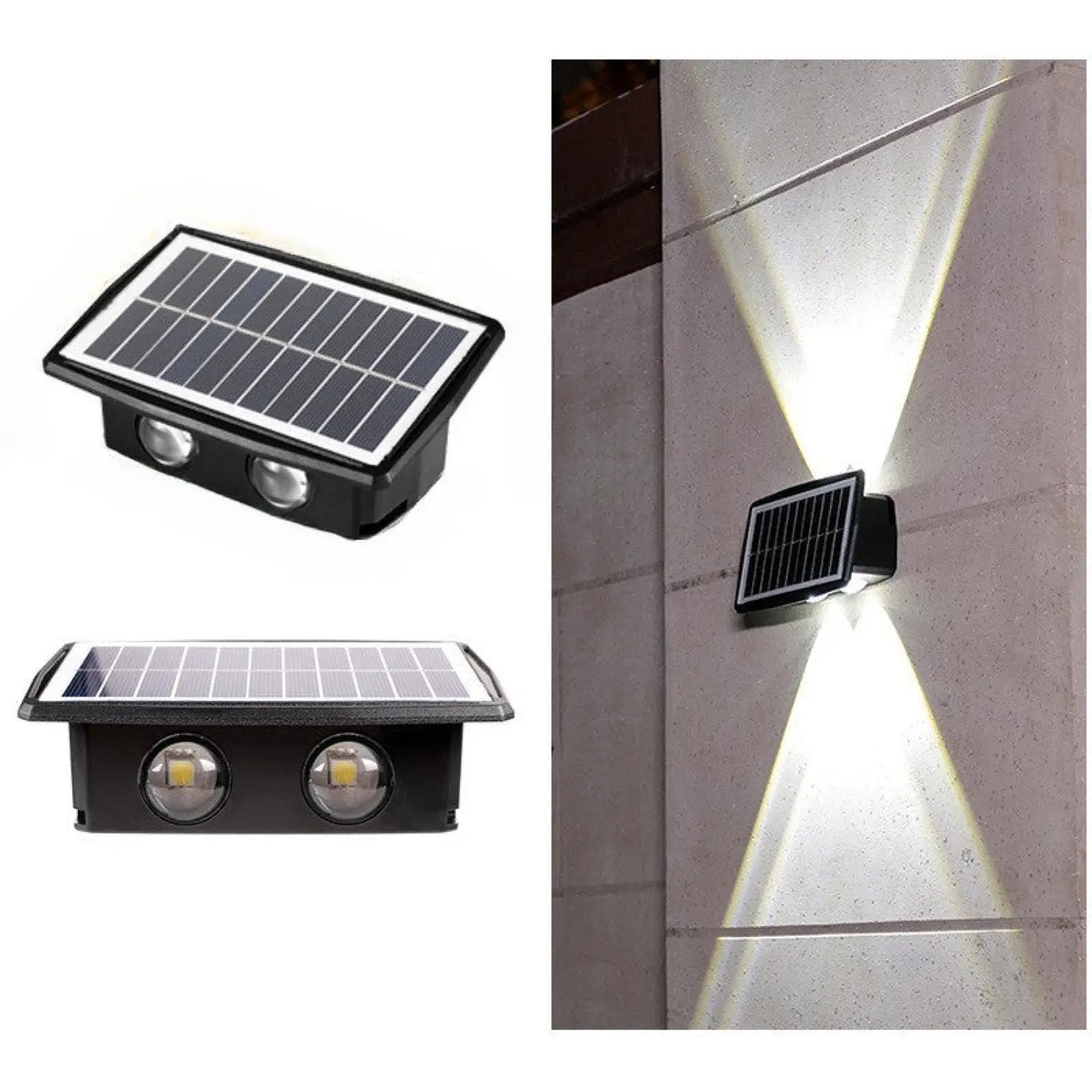 Modern Outdoor Solar Wall Lights with Waterproof Design - 4LED White Light - Solar Light