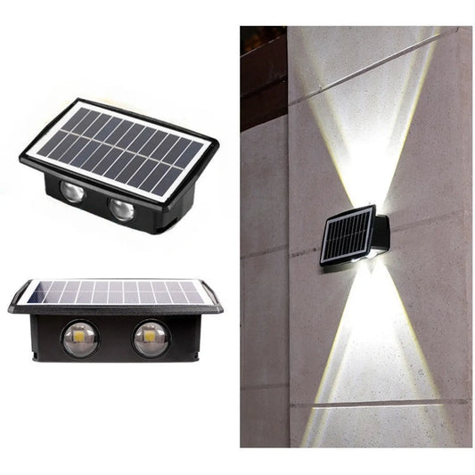 Modern Outdoor Solar Wall Lights with Waterproof Design - 4LED White Light - Solar Light