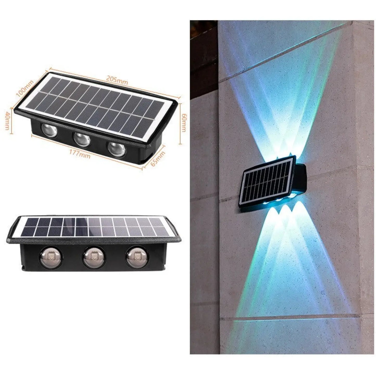 Modern Outdoor Solar Wall Lights with Waterproof Design - Solar Light