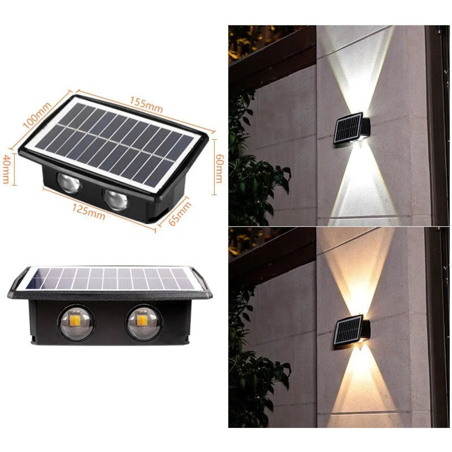 Modern Outdoor Solar Wall Lights with Waterproof Design - Solar Light