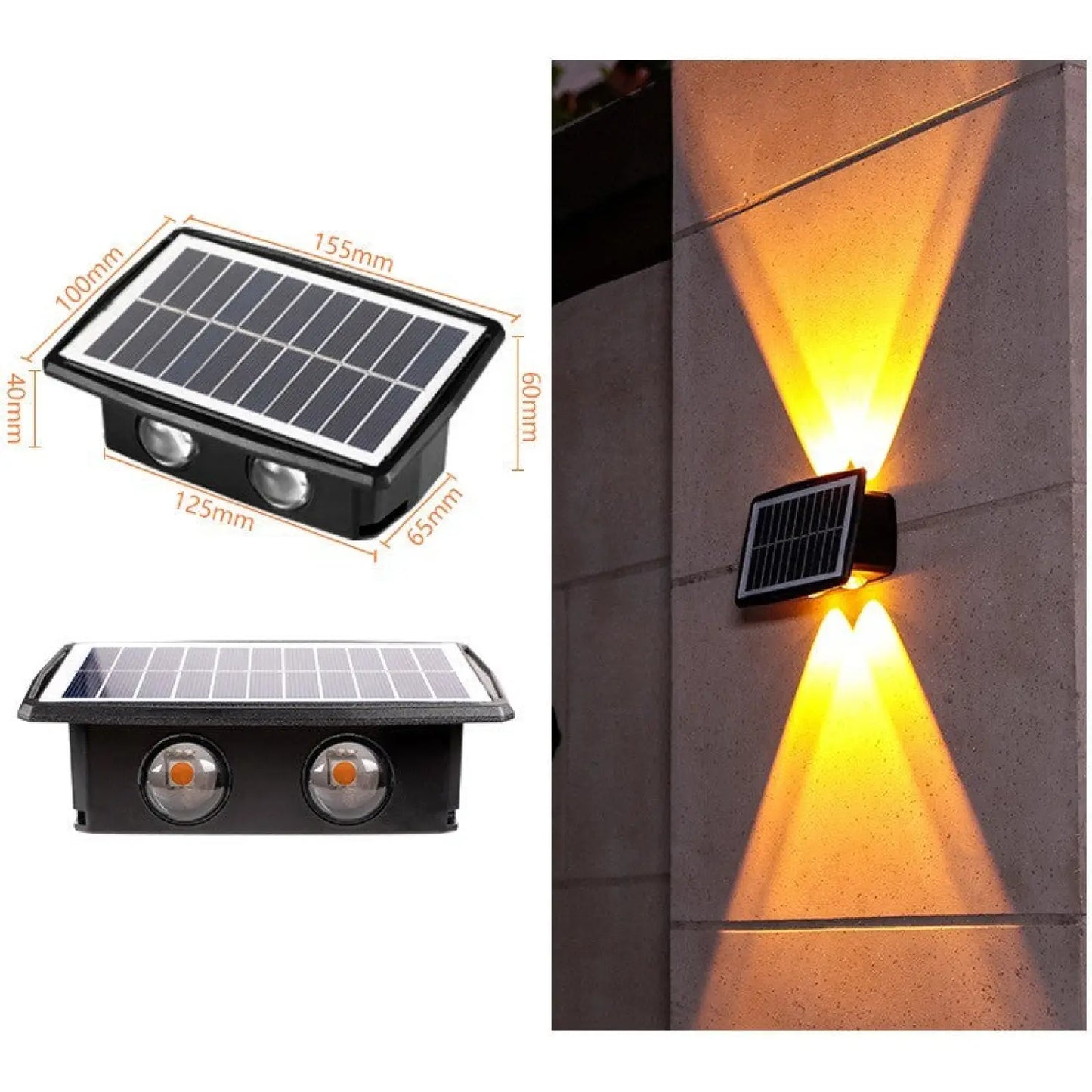 Modern Outdoor Solar Wall Lights with Waterproof Design - Solar Light