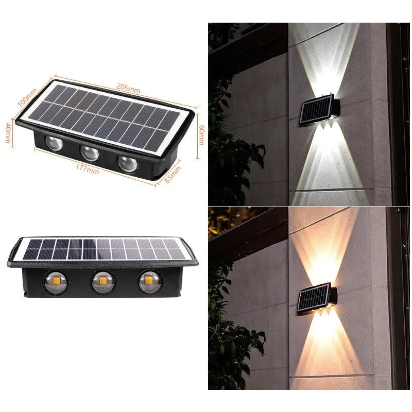 Modern Outdoor Solar Wall Lights with Waterproof Design - Solar Light