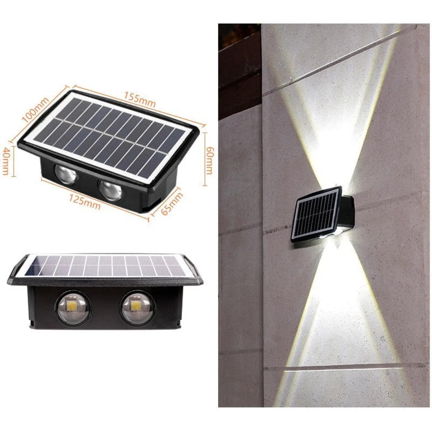 Modern Outdoor Solar Wall Lights with Waterproof Design - Solar Light